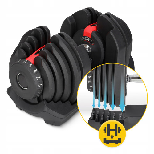 Гантель  4FIZJO Premium 5-40 кг с регулируемым весом - фото №5